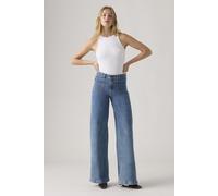 Levi's 728™ Tailored High Rise Wide Leg Jeans Blue size W24L30 | Wide Pants Outlet | Women | Blue W24L30