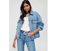 Levi's 90's Trucker Jacket, Blue, Size L, Women Blue