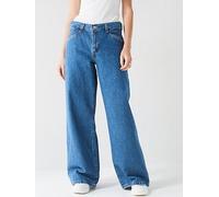 Levi's 94 Baggy Wide Leg Jeans, Blue, Size 26, Inside Leg 31, Women Blue