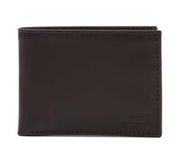 Levi's Men's Bovine Full Grain Leather Wallet ~ Batwing BiFold brown