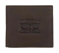 Levis Wallet Leather Mens Full Grain Vintage Two Horse dark brown