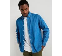 Levi's Authentic Button Down Denim Shirt- Medium Indigo, Blue, Size Xs, Men Blue