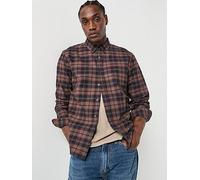 Levi's Authentic Button Down Long Sleeve Shirt, Brown, Size S, Men Brown
