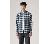 Levi's Men's Shirt with Kent Collar, Relaxed Fit, Green (Raffa Plaid Dark Gre), L