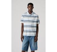 Levi's Men's Authentic Polo Acacius Stripe Egret Blues M