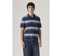 Levi's Men's Short Sleeve Polo Shirt in Cotton, Relaxed Fit, Blue (Kurtley Stripe Dress), M