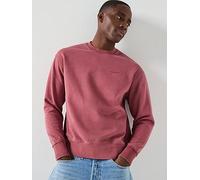 Levi's Men's Sweatshirt with Crew Neck, Relaxed Fit, Red (Garment Dye Roan Rou), S