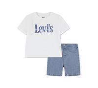 Levi's Baby Boys Logo T-Shirt And Short Set, White, Size 6 Months White