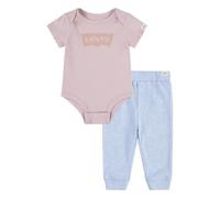 Levi's Baby LVN Batwing Bodysuit Set 6EK336 Coordinated Outfits, Peachskin, NB0-3