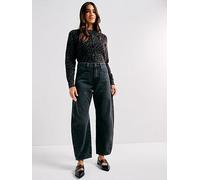 Levi's Baggy Dad Barrel Jeans, Black, Size 26, Inside Leg 32, Women Black