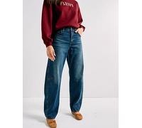 Levi's Baggy Dad Barrel Jeans, Navy, Size 28, Inside Leg 30, Women Navy
