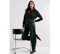 Levi's Baggy Dad Barrel Jeans - Rebel Edge Black, Black, Size 28, Inside Leg 32, Women Black