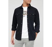 Levi's Barstow Western Denim Shirt - Black, Black, Size S, Men Black