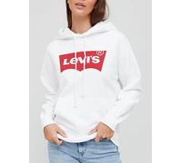 Levi's Batwing Logo Hoodie, White, Size M, Women White