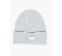 Levis Beanie Knitted Cuff Slouchy Red Tab light blue