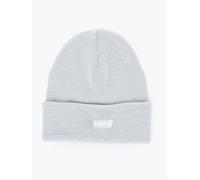 Levis Beanie Knitted Cuff Unisex Slouchy Red Tab light blue