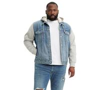 Levi's Big Hybrid Hoodie Trucker Light Indigo - Worn In, Candy Man, XXL