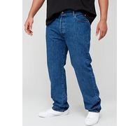 Levi's Big & Tall 501® Original Straight Fit Jeans - Stonewash - Blue, Mid Wash, Size 46, Inside Leg Regular, Men Mid Wash