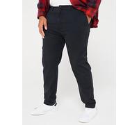 Levi's Big & Tall Xx Tapered Chino Trousers, Black, Size 42, Inside Leg Regular, Men Black