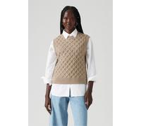 Levi's Bluebell Cable Vest Mid Oatmeal Heather size M | Knitted Sweaters Outlet | Women M
