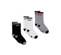 Levi's Boys Batwing Regular Cut 3 Pack Socks, Black, Size 4-5 Years Black