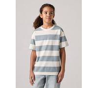 Levi's Boys Big Stripe Short Sleeve T-Shirt, Grey, Size 6 Years Grey