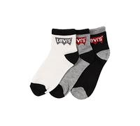 Levi's Boys Lhn Batwing Midcut 3pk Xl0078 Socks, BLACK, 9-11 Years UK