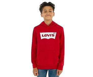 Levi's Boy's Lvb Batwing Screenprint Hoodie 9e8778 Sweatshirt, Levis Red/ White, 12 Years