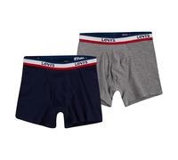 Levi's Boys' Boxer Briefs, 2Pk, Grey Heather, Size L, Stretchable, Mid Rise, Sportswear Theme
