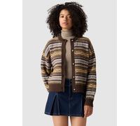 Levi's Charlotte Crewneck Cardigan lea fairisle java XS