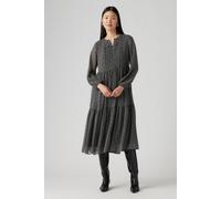 Levi's Cielo Georgette Dress Lino Geo Caviar size M | Midi Dresses Outlet | Women M