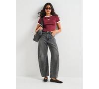 Levi's Cinch Barrel Jeans, Black, Size 31, Inside Leg 31, Women Black