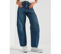 Levi's Cinch Barrel Jeans, Navy, Size 30, Inside Leg 31, Women Navy