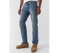 Levi's Classic Half Zip Knitted Jumper, Light Blue, Size 36, Inside Leg Regular, Men Light Blue