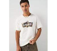 Levi's Cowboy Batwing Graphic Relaxed Fit T-Shirt, White, Size L, Men White