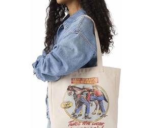 Levi's Damen EVERYDAY GRAPHIC TOTE BAGS, CIRCULAR SADDLEMAN T, OS