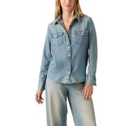 Levi's Damen Iconic Hemd mit Button-Down-Kragen, Bite Back Western, L