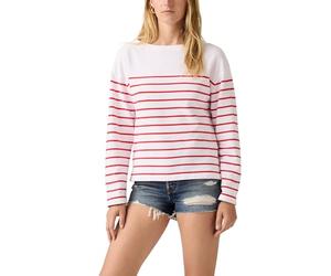 Levi's Damen Marin Top T-Shirt, Magnolia Stripe Brig, M