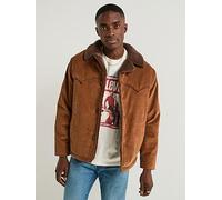 Levi's Durham Short Button Cord Jacket, Brown, Size Xl, Men Brown