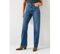 Levi's Easy Dad Straight Fit Jeans, Blue, Size 30, Inside Leg 30, Women Blue