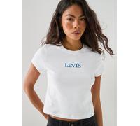Levi's Embroidered Logo Essential Baby T-Shirt, Blue, Size L, Women Blue