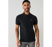 Levi's Embroidered Logo Polo - Black, Black, Size L, Men Black