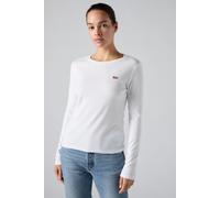 Levi's Women's Essential Housemark Long-Sleeved T-Shirt, White +, S
