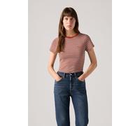 Levi's Women's Essential Housemark Short-Sleeved T-Shirt, Ooo La La Stripe Pic, S