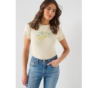 Levi's Essential Sporty Tee, Beige, Size S, Women Beige