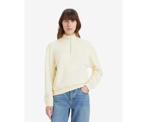 Levi's Everyday Half Zip Light Yellow Women's Sweatshirt - XS