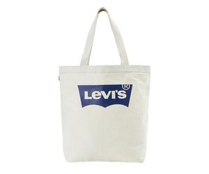 Levi's FOOTWEAR AND ACCESSORIES Batwing Tote Ecru with Blue Batwing, Ecru/Blue, 227853