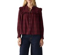 Levi's Gianna LS Blouse Small NEA Plaid Tawny P, Small NEA Plaid Tawn, S
