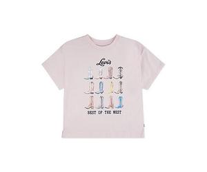 Levi's Girls Boots Oversized Short Sleeve T-Shirt, Pink, Size Age: 6 Years Pink