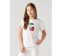 Levi's Girls Disco Cherry Short Sleeve T-Shirt, White, Size Age: 5 Years White